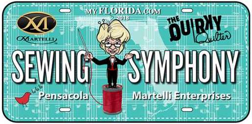 Martelli Enterprise themed license plate designs row by row experience - sewing symphony